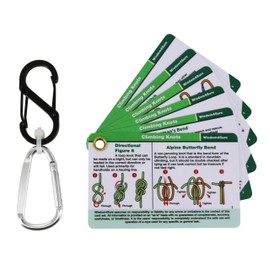 Harrison Howard's Essential Outdoor Knot Tying Cards - Waterproof and Rope Knots for Camping, Backpacking, and Scouting Adventures (6 pieces)