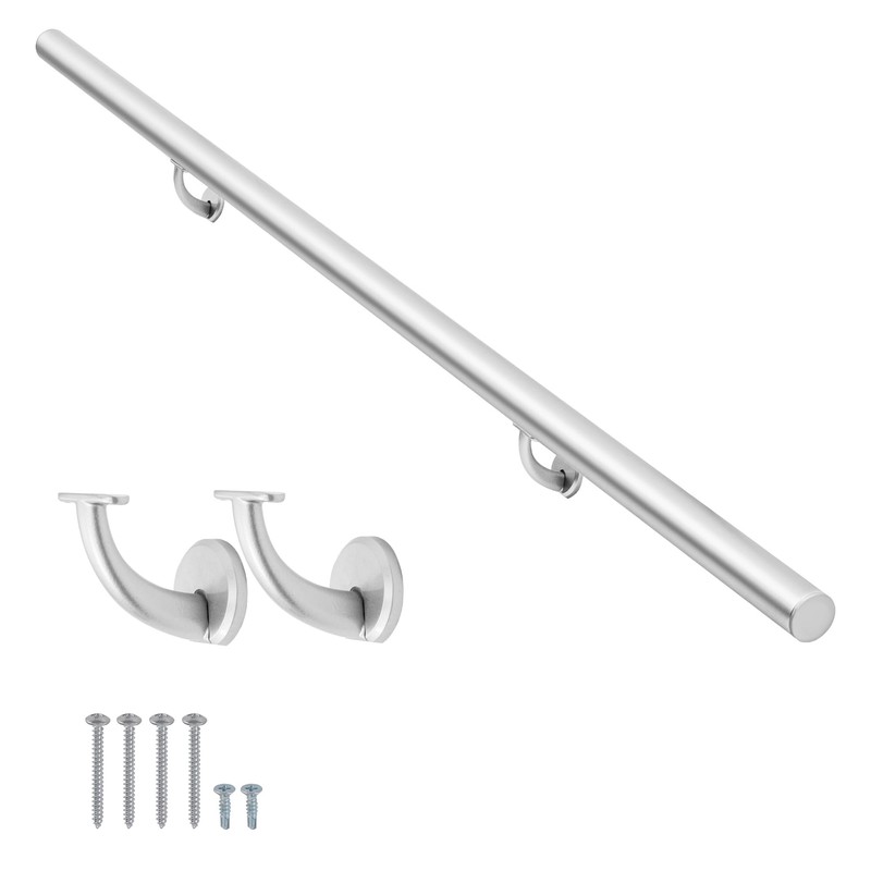PICESA 4 FT Modern Aluminum Handrail Set, handrails for Indoor