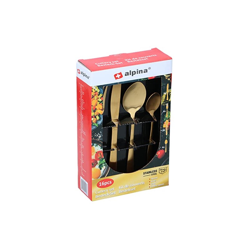 alpina Cutlery Set - 16 Pieces - 4 People -