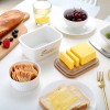 LOVECASA Butter Dish Porcelain French Butter Dish Butter Container w/