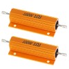 ETOPARS 2 Pcs 100W 1 Ohm 5% Aluminium Casing Wirewound