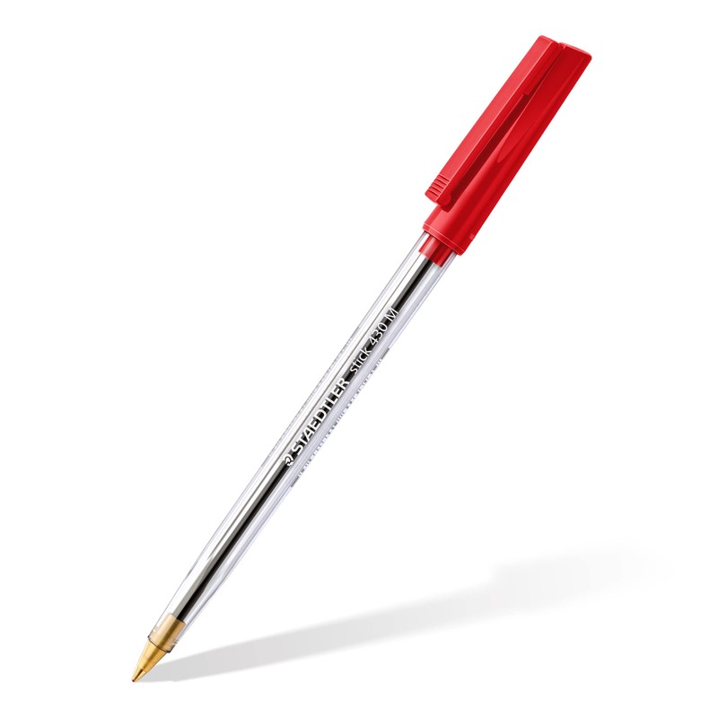 STAEDTLER Stick 430 M-2 Ballpoint Pen Medium - Red (Box