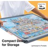 WELGEE 1500 Piece Rotating Puzzle Board with Drawers & Cover,