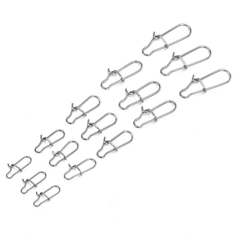 Fishing Lock Snaps Barrel Swivel #0#1#2#3#4 with Box Pack of