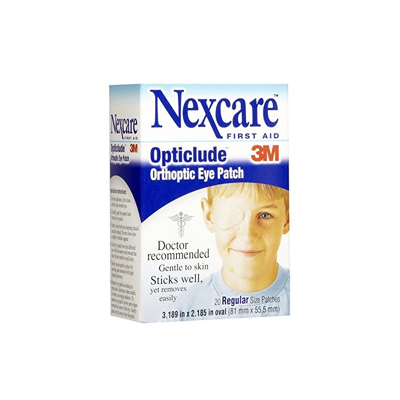 Nexcare Opticlude Orthoptic Eye Patches Regular 20 Each