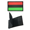 3Pcs African Afro American Flag Patch 2x3 Inch, Hook Loop