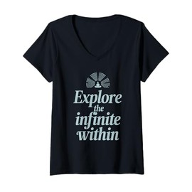 Womens Astral Projection Fans Out-of-Body Spiritual Travel Cosmic V-Neck T-Shirt