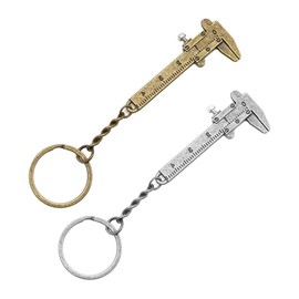 DLPRK 2 Pcs Precision Mini Caliper Aluminum Key Chain Keychain Tool