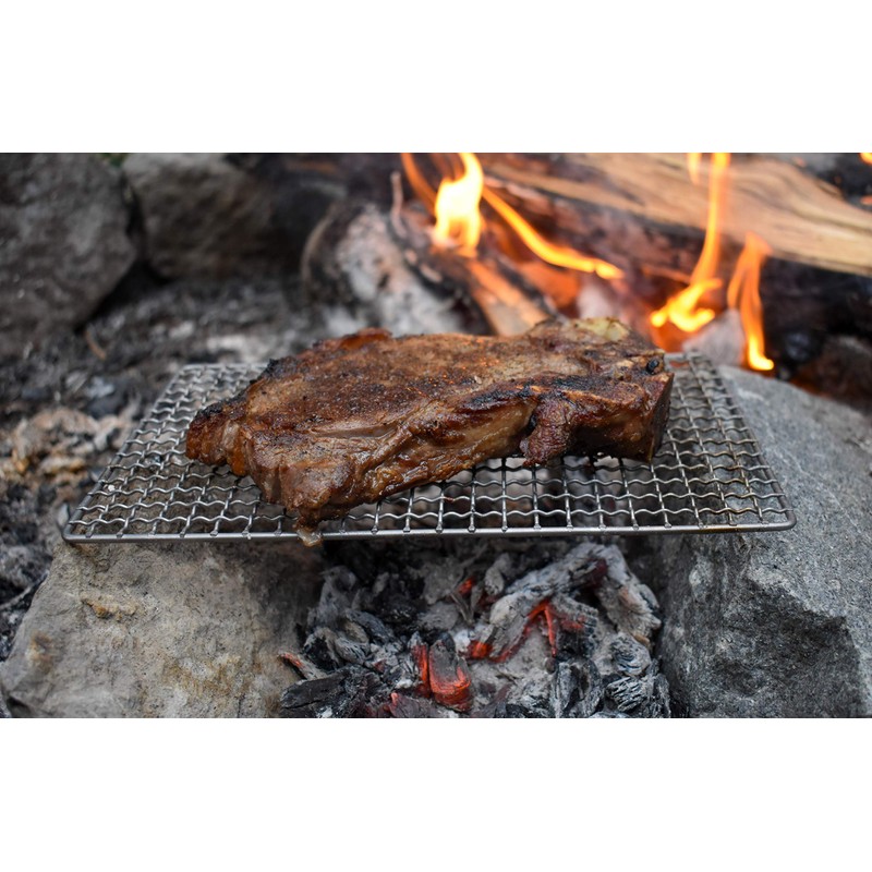 Woodsman Titanium Grill | The Original Ultralight Titanium Bushcraft Grill