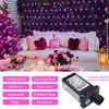 JMEXSUSS 200 LED Pink Net Lights Outdoor, 8 Modes 9.8ft