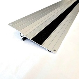 Adjustable Threshold Wheelchair ramp can be Adjusted/Raised to fit a Range of Heights. for Mobility aids Such as wheelchairs, Walkers, Canes, Temporary or Permanent. (1" inch Ramp)