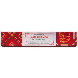 Shanthimalai Nag Champa - 15 Gram Red Box - Sold in Sets of 4 Boxes