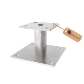 Post anchor can be doweled 2 panels 100 x 100 x 5 mm, height: 50 mm