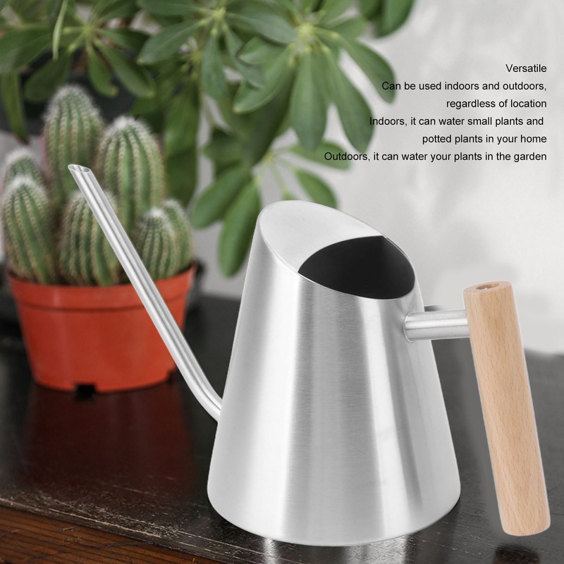 Watering Can with Long Spout Rustproof Stainless Steel Watering Pot