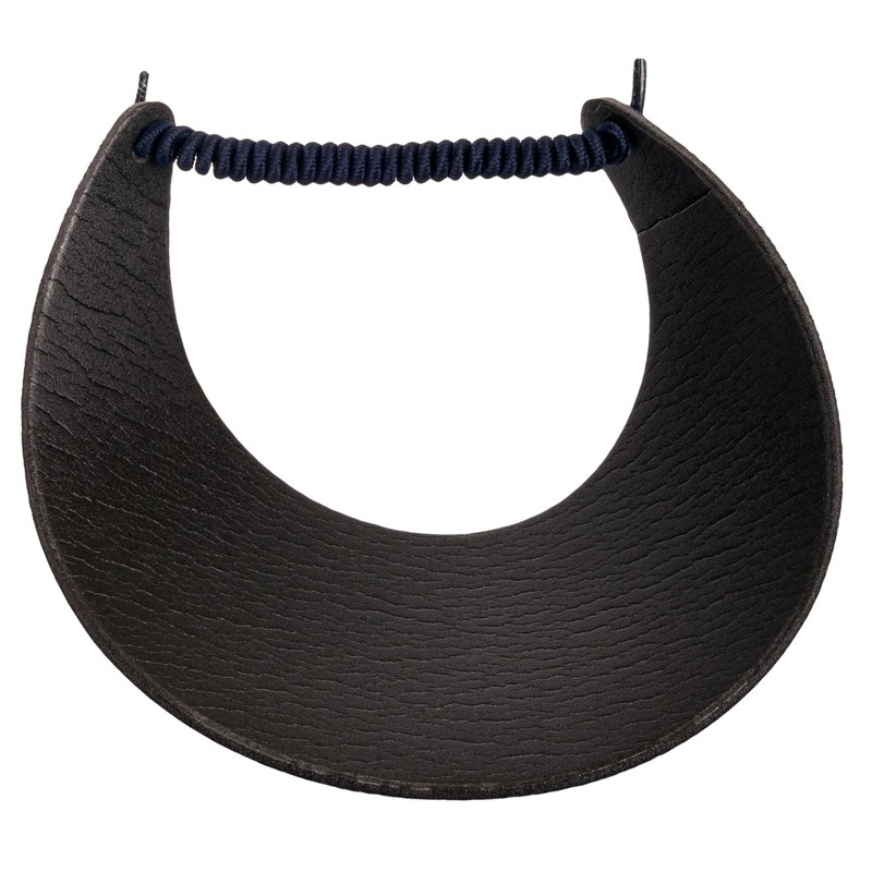 MG Women's Cotton Solid String Sun Visor Hat, Navy