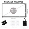 Projector Screen,100inch- 16:10 HD Portable Movie Screen Outdoor Projection Movies