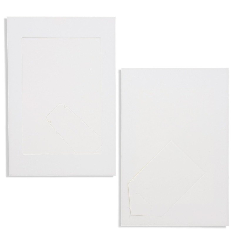 Juvale Cardboard Picture Frames for 4x6 Photos - White Paper