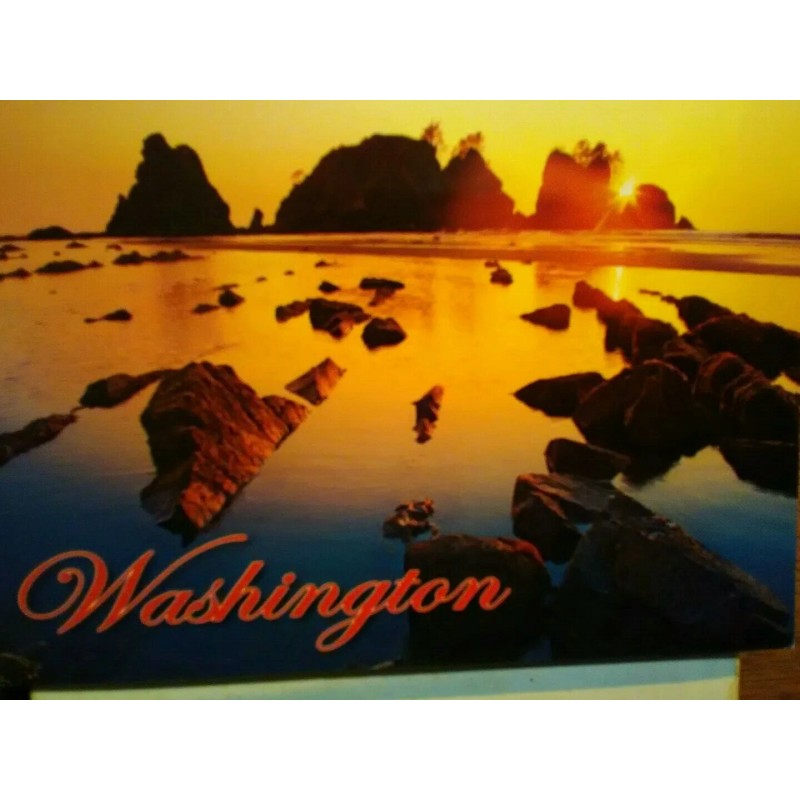 BEAUTIFUL PHOTO POST CARD SHI SHI BEACH WASHINGTON ..