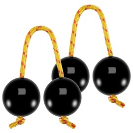 EASTROCK 2 PCS African Rhythms Aslatua Shakers Kashaka Musical Single Hand Percussion Instruments Kashaka Instrument for Adults Beginners ( Black )