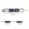 ZDSFSD 1 Piece Integrated Multifunctional Ratchet Crowbar Combined Tool Silver