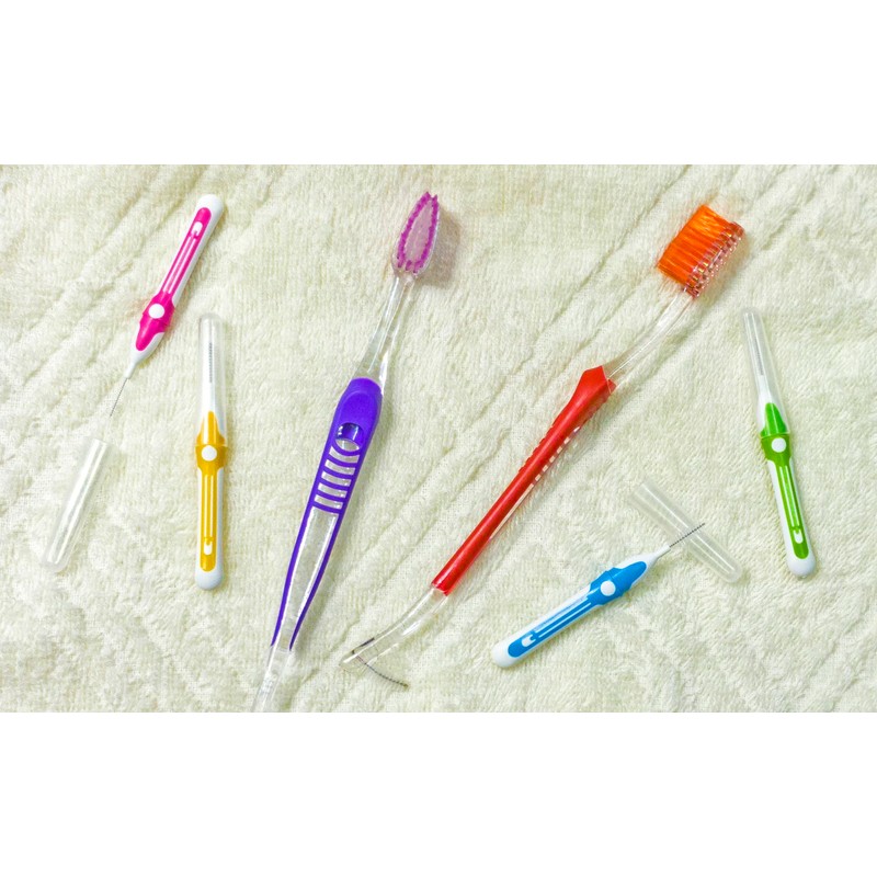 Wasser Vela 8 pcs V-Trim Orthodontic Dual Small Head Toothbrush