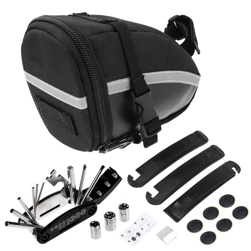 Bike Repair Tool Kits Bicycle Saddle Bag Cycle Seat Pack