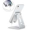 Soporte ajustable para teléfono celular, OMOTON de aluminio para escritorio