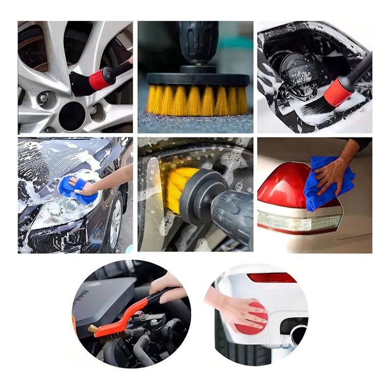 Kit De 26 Brochas Para Detalles De Coche, Juego De