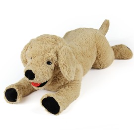 LotFancy Golden Retriever Stuffed Animal, 26'' Cuddly Dog Plush Toy, Large Stuffed Dog, Beige