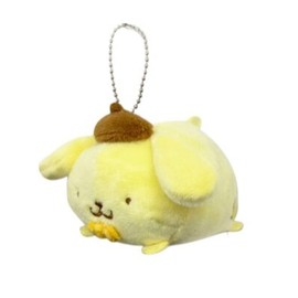 Hatayama Shoji Sanrio 34202423 Mochi Mochi Nesobe Mascot, Pompom Pudding, Approx. Total Length 3.1 inches (8 cm)