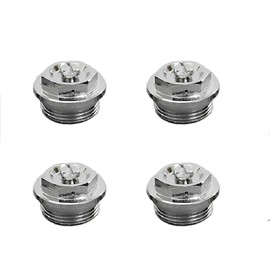 4 Pcs 3/4" Male Radiator Air Valve, Manual Radiator Air Vent Bleed Plug Valve Kit, Heating System Accessories