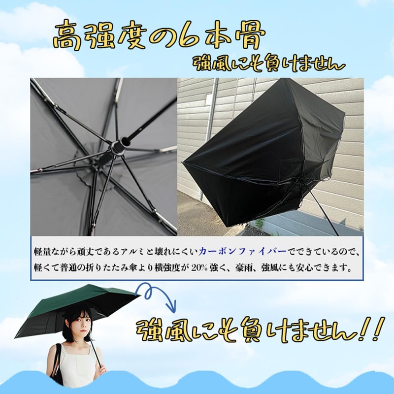 Sun Parasol, UV Protection, Completely Blackout, Heat Blocking, Folding Umbrella,