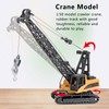 1:50 Engineering Crane Model Alloy Engineering Vehicle Static Model Toy