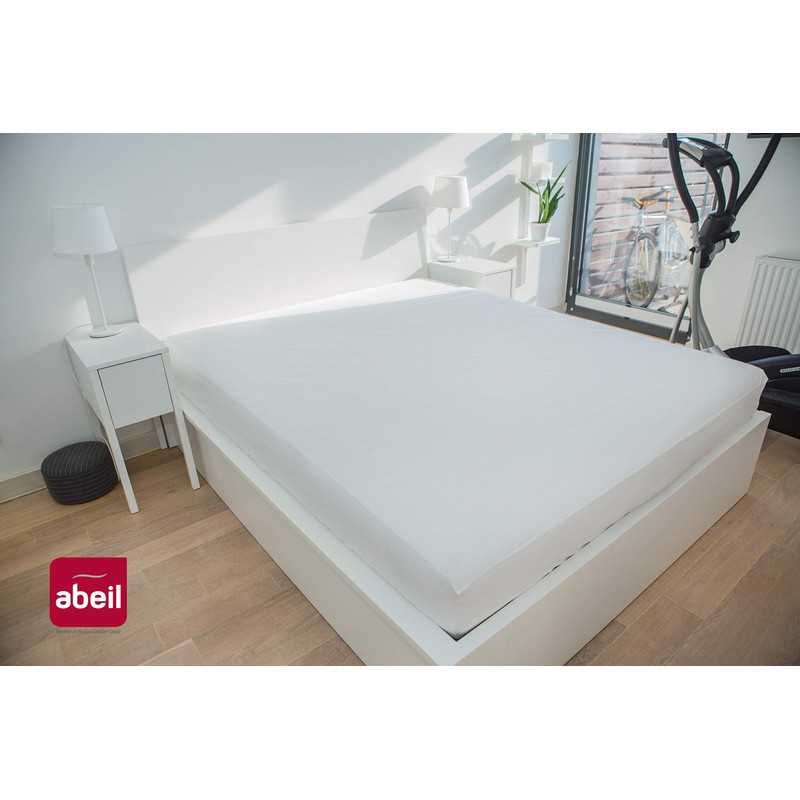 Abeil Machine-washable Mattress Protector Cotton White, Cotton, white, 140 x
