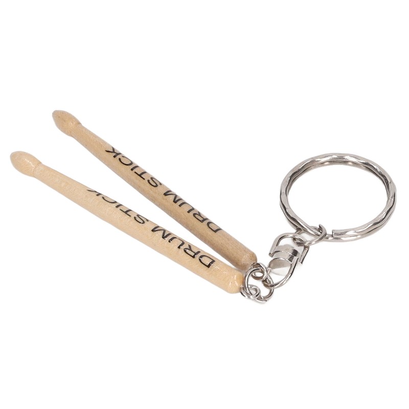 Mini Drum Sticks Keychain Wooden Decoration Accessory Percussion 2 Drumstick
