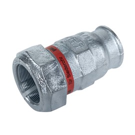 Gebo 01.150.01.04445 Malleable Cast Iron Pipe Clamp Connector 1 1/4 5/4 Inch Internal Thread x 44.5 mm Compression Fitting Pipe Connector Screw Connection