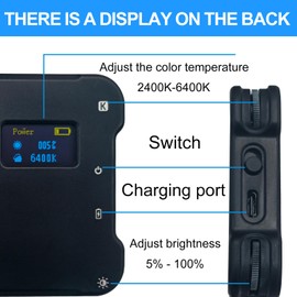 Nevixtal Tattoo Equipment and Supplies,Tattoo Artist Gifts,Selfie Light and Circular Polarizer Filter,Tattoo Accessories with Front & Back Clip Take Photos to Show The True Effect of The Tattoo.