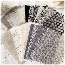 Arpaper Collage Material Design Paper Sticker Assortment Girls Mesh Fabric Material Paper Background Paper Lace Paper Sticker Vintage Korean Stylish Cute Notebook Smartphone Notebook Decor Collage