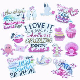 15PCS Pink Refrigerator Magnets,Cute Refrigerator Magnets with Love,Seagull Envelope Combination Cruise Set Fridge Magnets,Reusable Cruise Magnets/Kitchen Magnets for Refrigerator/Room Decoration