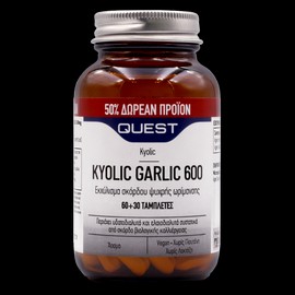 Quest Kyolic Garlic 600mg Aged Garlic Extract 60 + 30 Free Tabs