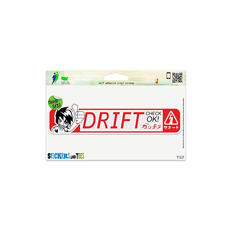 Drift Check OK Drifting Vinyl Sticker Small Window Bumper Phone