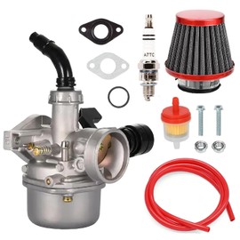 Kit de carburador PZ19 – Diseñado para TaoTao Baja Kazuma Loncin Sunl Peace Sports Kayo Fox SSR 6 Kandi 50 70 90 110 125cc ATV Quad de 4 ruedas Pit Dirt Bike Go Kart Cart Ciclomotor Partes (ROJO)