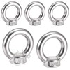 5 Stück 304 Augenmutter M8,Augenmutter 304 Edelstahl,Ösenmutter Ringmuttern,Hardware Ringösen,Ringmutter Zubehör,Ringschrauben