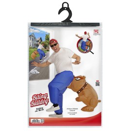 W WIDMANN MILANO Party Fashion - Aufblasbares Kostüm Bissiger Hund, mit integriertem Gebläse, Karneval, Mottoparty