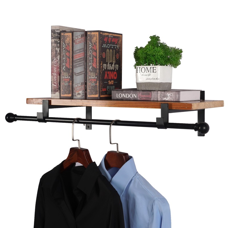 AddGrace Closet Rod Bracket Heavy Duty Shelf Brackets 6 Inch