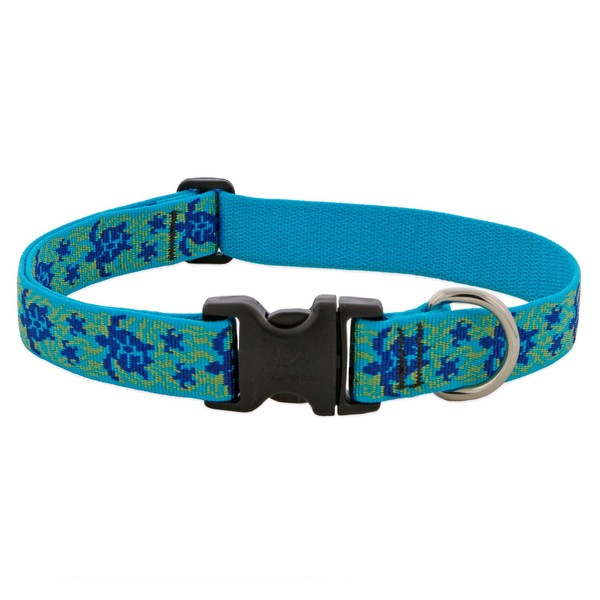 LupinePet Originals 1" Turtle Reef 16-28" Adjustable Collar for Large Dogs