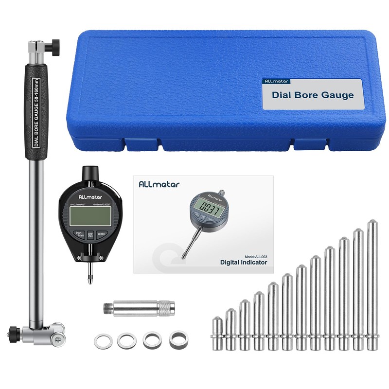 ALLmeter Digital Bore Gauge 50-160mm (2-6") - 0.01mm Precision Internal