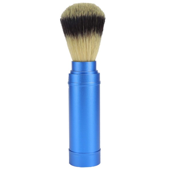 Shaving Brush Handmade Pure Badger Hair Brush Portable Traditional Wet Shaving Tool for Men with Handle for Safety Razor with Two Edges