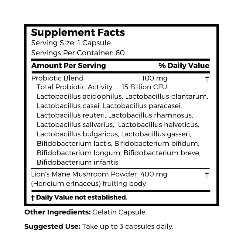 Dr Clark Store Daily Probiotics Deliver 15 Billion CFU, 60