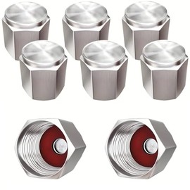 Tapones para Llantas de Cobre, 8 Piezas Tapas de Válvula de Neumático, Cubre Valvulas para Llantas, Valve Stem Caps Compatibles con Llantas de Carro M